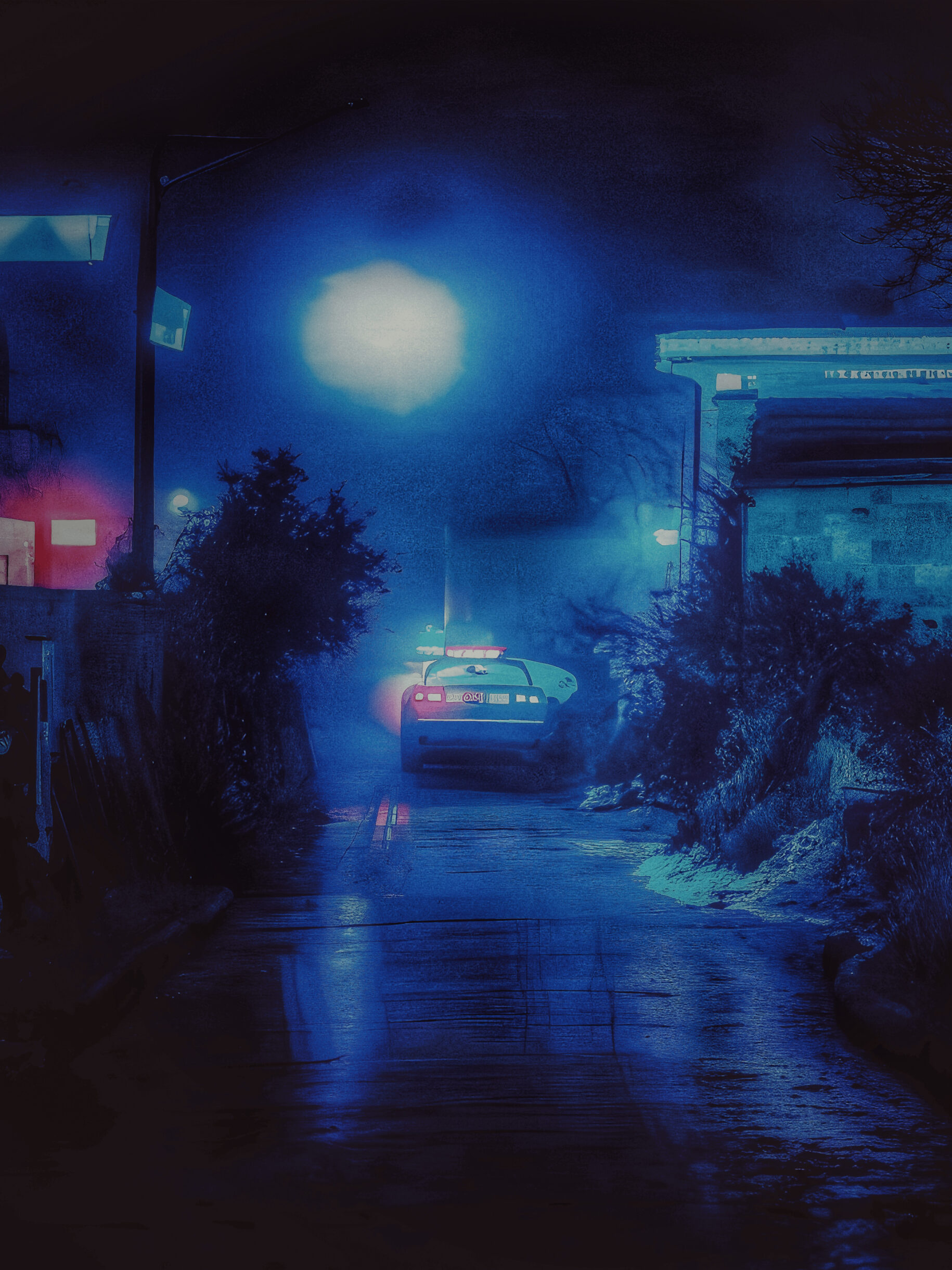 Affiche de l'escape game "Magne", sans texte, de Télé Bleue Escape Game Nîmes